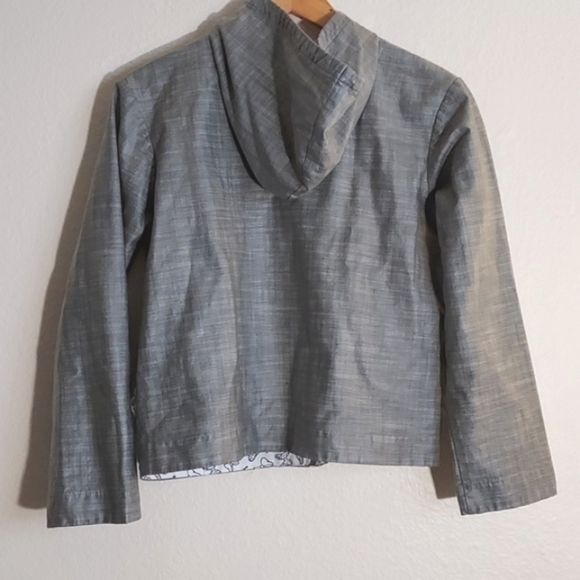 Disney World Minnie Mouse Rain Jacket Gray Glittery Logo Size Medium - Picture 5 of 15